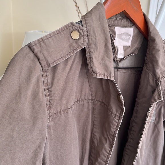 💚🖤Forever21 Contemporary Lightweight Military Green Jacket-M - Picture 3 of 15